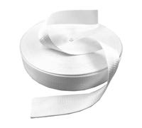 Correa de nylon, Correa de nailon en espiga for correas bolsos, 38 mm x 5-20 yardas, multicolor(White,38MM x 10 Yards)