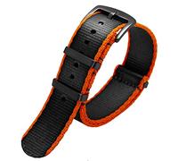 Correa de nylon de la banda de vigilancia de 22 mm de 22 mm, para los hombres de reemplazo de reemplazo de rayas militares Seiko Mido