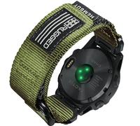 Correa de nylon para reloj deportivo, correa militar de 22 mm compatible con Garmin Fenix 8 47 mm /7/7 Pro/6 Pro/5/5 Plus/E 47 mm, MARQ Athlete/Golfer/Driver/Captain/Adventurer/Commander, Instinct 2