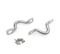 Correa de ojo de acero inoxidable 304 para manija de puerta superior de barco, juego de manijas de puerta M4, 10 piezas con tornillos