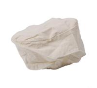 Correa de pan de algodón y lino para cesta de fermentación, cubierta para masa madre, pan, accesorios para hornear, lavable, redondo ovalado (21 x 15 x 8 cm)