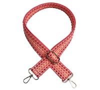 Correa De Para Bolso 1 pieza de correa repuesto for bolso mano, ajustable y ancha, con diseño lunares jacquard DIY(Red)