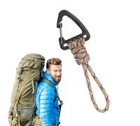 Correa de Paracord con ganchos, Cordón de llavero de Paracord,Correa de llavero antipérdida para muñeca para exteriores - de mano de seguridad para herramientas, colgador de cordón pequeño para