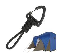 Correa de Paracord con ganchos, Cordón de llavero de Paracord,Correa para llavero de muñeca antipérdida para exteriores - Colgador de cordón portátil para botellas de agua, correa de muñeca de mano pe