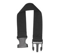 Correa de pecho para mochila, extensor de cinturón para riñonera, correa de extensión, cinturones de cintura, correa corta de equipaje, correas de embalaje de nailon, negro, 40 cm