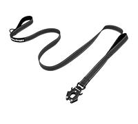 Correa de Perro Antitirones 1,2m para Grande Mediano Pequeño, Correa de Adiestramiento con 2 Mango y Hilos Reflectantes y Hebilla de Bloqueo Auto Robusto Nylon Cuerda Resistente Negro 4ft
