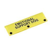 Correa de perro de servicio de terapia, soporte emocional, alerta para colgar, etiqueta de parche de identificación, regalo de cumpleaños para mascotas (funda para perro emocional)