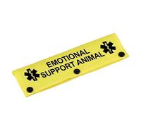 Correa de perro de servicio de terapia, soporte emocional, correa para perro, envoltura de alerta para colgar, etiqueta de parche de identificación, regalo de cumpleaños para mascotas (apoyo