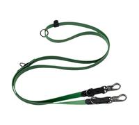 Correa de perro largo - cuerda de entrenamiento de PVC, plomo resistente - correa de tracción impermeable con doble hebilla de metal. Una correa para perros al aire libre duradera con fuerte agarre. P
