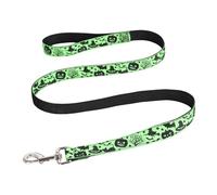 Correa de perro para perros grandes, correa de perro de Halloween, hebilla de metal, sombrero de calabaza, estampado de murciélago, lindo accesorio de festival, correa para perros, correa manos libres