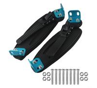 Correa de pie eléctrica para monopatín, cinturón ajustable para pies de longboard con hebilla de aluminio en forma de L, banda de fijación de nailon de goma para cubierta de tabla todoterreno
