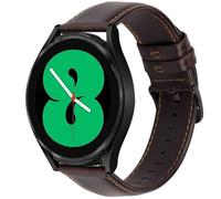 Correa de piel de 20 mm para Samsung Galaxy Watch 6 5 4 7, 40 mm, 44 mm/Galaxy Watch 6 Classic 47 mm, 43 mm/Watchs 4 Classic 46 mm 42 mm/5 Pro 45 mm Band/FE Correa de repuesto de piel auténtica, color