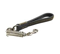 Correa de piel para perro de 50 cm, con amortiguador para Labrador, Golden Retriever, Husky, Bulldogge, Beagle, Pastor alemán, Perros medianos y grandes