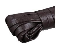 Correa de piel sintética de poliuretano, plana, 10 mm de ancho, 5 m de largo, correa de piel sintética suave, imitación de piel de cordero respetuosa con el medio ambiente, tiras de piel para joyas