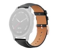 Correa de piel sintética para Garmin Fenix 8 / 7S / 6S / 5S 20 mm hebilla negra