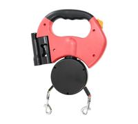 Correa de pivote de 360 ° para perros - doble correa retráctil, cuerda resistente y anti nodo para viajes | Accesorio ligero para caminar, paseos nocturnos