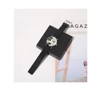 (Correa de plástico negra) Reloj de mujer de la marca Mickey Mouse, elegante reloj de malla de acero