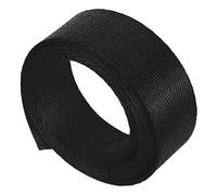 Correa de polipropileno, Cinta de nailon 38 mm en espiga multicolor, 5/10/20 yardas, for correas bolsos, manualidades y reparaciones(Black,5 yard)