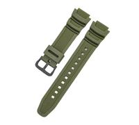 Correa De Reloj 18 Mm Compatible For CASIO AE1200/1300/1000 W-219, Repuesto Silicona For, Pulsera For Hombre, Accesorio(Army Green B)