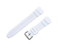 Correa De Reloj 18 Mm Compatible For CASIO AE1200/1300/1000 W-219, Repuesto Silicona For, Pulsera For Hombre, Accesorio(White S)