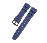 Correa De Reloj 18 Mm Compatible For CASIO AE1200/1300/1000 W-219, Repuesto Silicona For, Pulsera For Hombre, Accesorio(Navy Blue B)