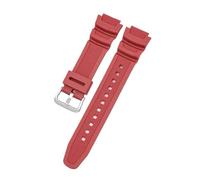 Correa De Reloj 18 Mm Compatible For CASIO AE1200/1300/1000 W-219, Repuesto Silicona For, Pulsera For Hombre, Accesorio(Red S)