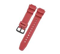 Correa De Reloj 18 Mm Compatible For CASIO AE1200/1300/1000 W-219, Repuesto Silicona For, Pulsera For Hombre, Accesorio(Red B)