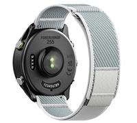 Correa de reloj 20 mm Compatible con Garmin Vivoactive 3/5/6, Venu/SQ/2 Plus. Correa resistente de nailon para Forerunner 55/158/165/245/645 Music Gris grande