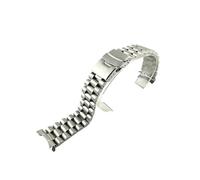 Correa de reloj acero inoxidable 20 mm y 22 compatible con Seiko SKX007 SSK003 SRP599J1 for hombre, extremo curvo metal, accesorios pulsera for buceo(A type,22mm)