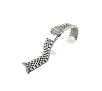 Correa de reloj acero inoxidable 20 mm y 22 compatible con Seiko SKX007 SSK003 SRP599J1 for hombre, extremo curvo metal, accesorios pulsera for buceo(B type,22mm)