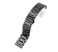 Correa De Reloj Acero Inoxidable Macizo Compatible Con Hamilton Khaki Jazz Field Seiko Cierre Mariposa, Metal For Hombre 18, 20 Y 22 Mm(GD-01(MS)-Black,20mm)