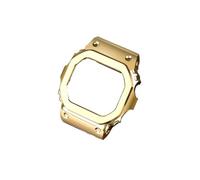 Correa de reloj adecuada for Casio G-SHOCK DW5600 GW-B5600 GWM5610 caja de reloj con bisel de metal de acero inoxidable(Gold case,5600)