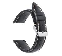 Correa de Reloj Cera Aceite liberación 1 Pieza, 18 mm, 19, 20, 21 y 22 for Correa Swatch GT 4 3, Pulsera Suave(Black,20mm)