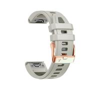 Correa de reloj compatible con for Garmin Fenix 8 43 mm/Epix Pro 7S 6S Pro/5S Plus, pulsera de silicona de 20 mm(Sand Gray,For Fenix 7S 7S Pro)