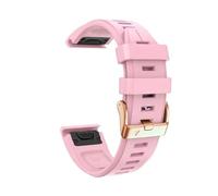 Correa de reloj compatible con for Garmin Fenix 8 43 mm/Epix Pro 7S 6S Pro/5S Plus, pulsera de silicona de 20 mm(Pink,For Fenix 6S 6S Pro)