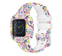Correa de reloj compatible con Garmin Fit JR3 Vivofit JR 3, correa de repuesto de silicona para reloj inteligente, correa de silicona suave, pulsera estampada para niños, N.º 4
