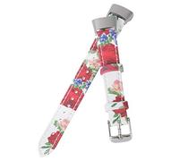 Correa de reloj compatible con Samsung Galaxy Fit SM-R370, correa de cuero con patrón impreso, accesorio for reloj inteligente, correa de reloj ajustable, correa de repuesto for mujer (Color : Style
