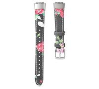 Correa de reloj compatible con Samsung Galaxy Fit SM-R370, correa de cuero con patrón impreso, accesorio for reloj inteligente, correa de reloj ajustable, correa de repuesto for mujer (Color : Style