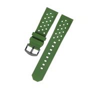 Correa de reloj compatible con TAG Heuer Serie F1, hebilla acero Caz2011, Seiko Citizen, silicona transpirable 22 mm(Green-Black-K2)