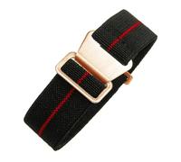 Correa de reloj compatible con Tudor Parachute Qicheng Biwan Little Red Flower Seiko Water Ghost nailon alta densidad 18, 20 y 22 mm(Black Red-Rose,18mm)