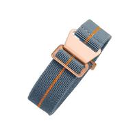 Correa de reloj compatible con Tudor Parachute Qicheng Biwan Little Red Flower Seiko Water Ghost nailon alta densidad 18, 20 y 22 mm((D) Gray Orange-Rose,20mm)
