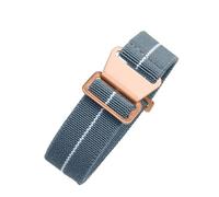 Correa de reloj compatible con Tudor Parachute Qicheng Biwan Little Red Flower Seiko Water Ghost nailon alta densidad 18, 20 y 22 mm(Gray White-Rose,18mm)