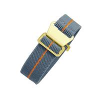 Correa de reloj compatible con Tudor Parachute Qicheng Biwan Little Red Flower Seiko Water Ghost nailon alta densidad 18, 20 y 22 mm((D) Gray Orange-Gold,18mm)