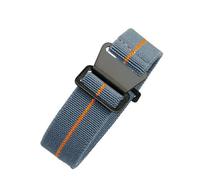 Correa de reloj compatible con Tudor Parachute Qicheng Biwan Little Red Flower Seiko Water Ghost nailon alta densidad 18, 20 y 22 mm((D) Gray Orange-Black,20mm)