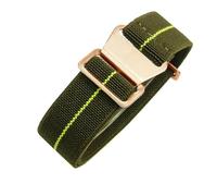 Correa de reloj compatible con Tudor Parachute Qicheng Biwan Little Red Flower Seiko Water Ghost nailon alta densidad 18, 20 y 22 mm(Green Yellow-Rose,22mm)