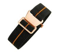 Correa de reloj compatible con Tudor Parachute Qicheng Biwan Little Red Flower Seiko Water Ghost nailon alta densidad 18, 20 y 22 mm(Black Orange-Rose,18mm)