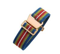 Correa de reloj compatible con Tudor Parachute Qicheng Biwan Little Red Flower Seiko Water Ghost nailon alta densidad 18, 20 y 22 mm(Rainbow-Rose,22mm)