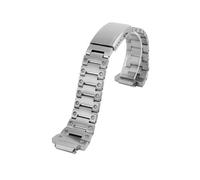 Correa de reloj con bisel modificado Compatible Casio G-shock Ga-2100 acero inoxidable Caja metal Ga2100 Ga2110 Ga-b2100 Accesorios for hombres(Strap silver)