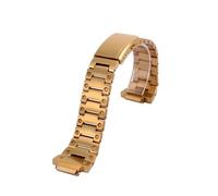 Correa de reloj con bisel modificado Compatible Casio G-shock Ga-2100 acero inoxidable Caja metal Ga2100 Ga2110 Ga-b2100 Accesorios for hombres(Strap golden)