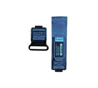 Correa de reloj convexa de nailon 16mm Compatible con Casio DW5600 GM-5600 DW-6900 GM110 GM2100 GA900 GA-800 GM-110(Blue-Black)